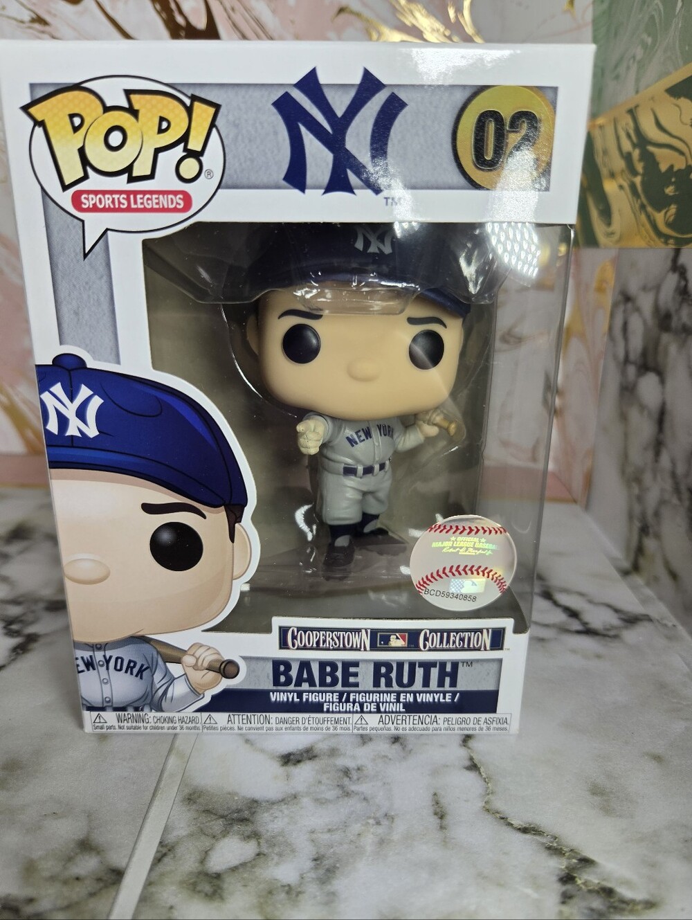 Funko Pop MLB Icons 02 Babe Ruth NY Yankees MIB
